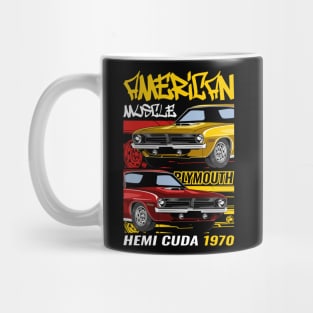 1970 Hemi Cuda Muscle Car Mug